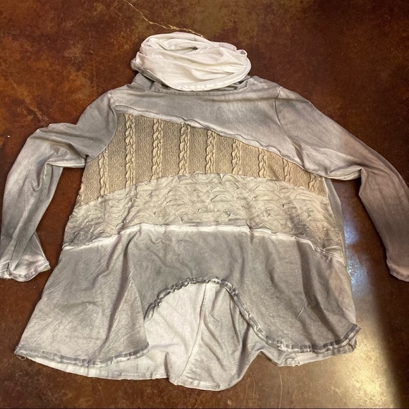 Ladies My Beloved Cowl Neck Textured Top - Picture 1 of 8